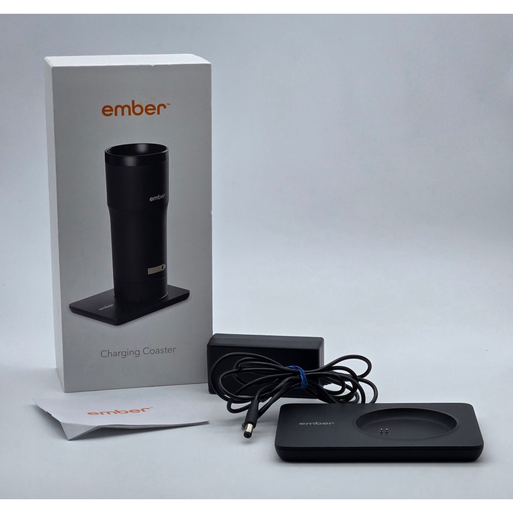 Ember Charging Coaster Smart Mug Charger‎ Base Black CT15-BBA74100616 Tested